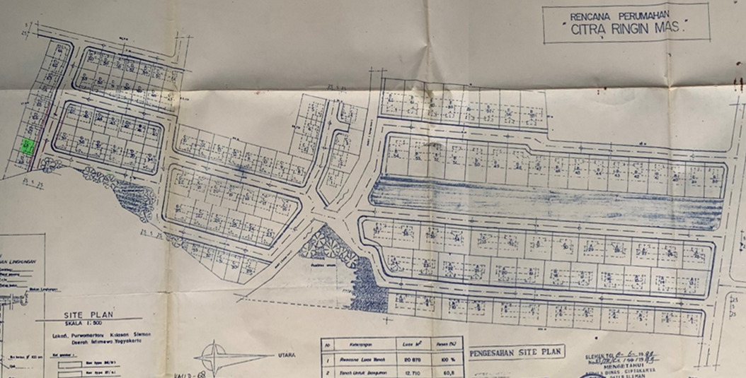 Denah Perumahan Citra Ringin Mas